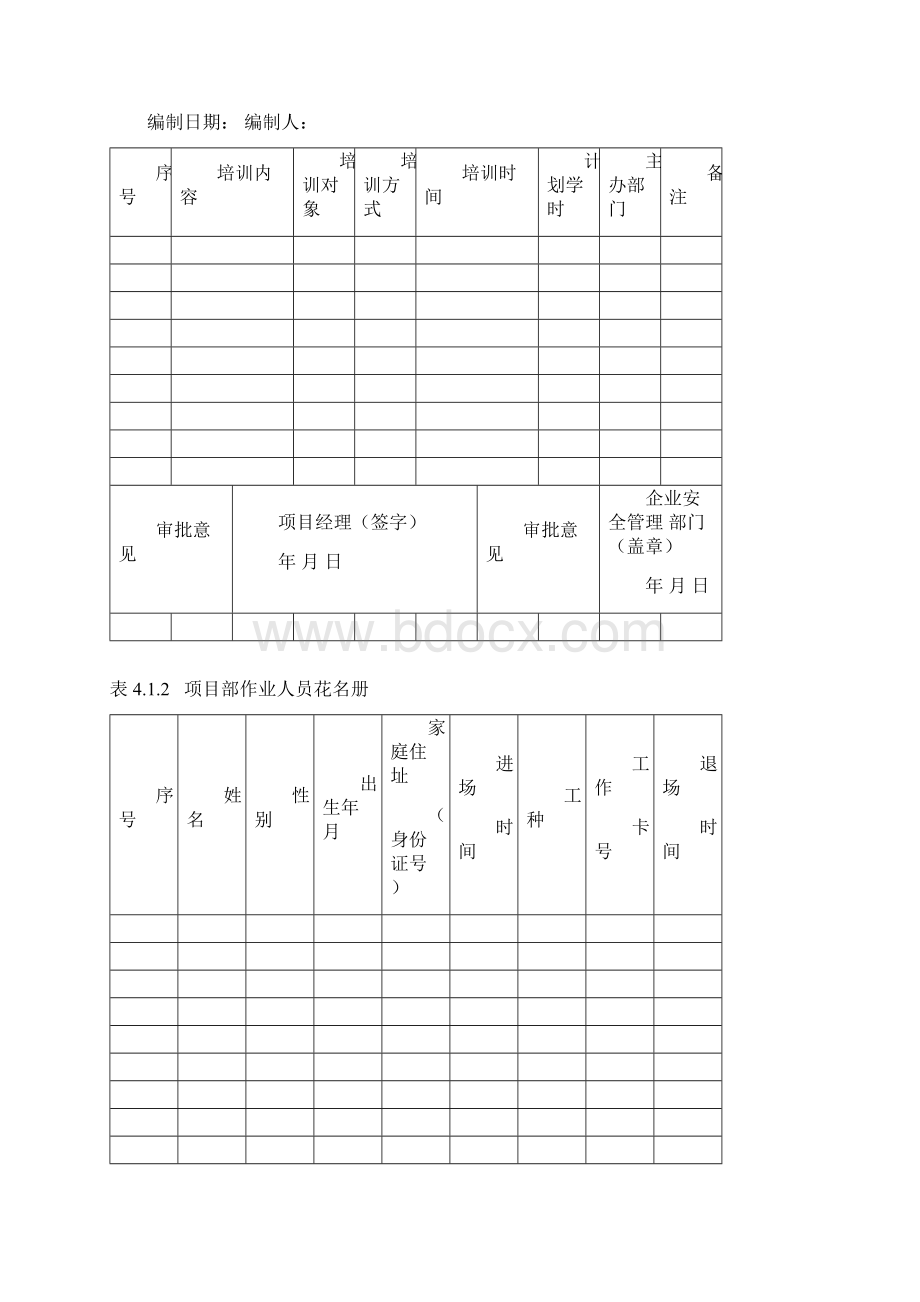 第四册建设工程施工安全标准化管理资料Word格式.docx_第3页