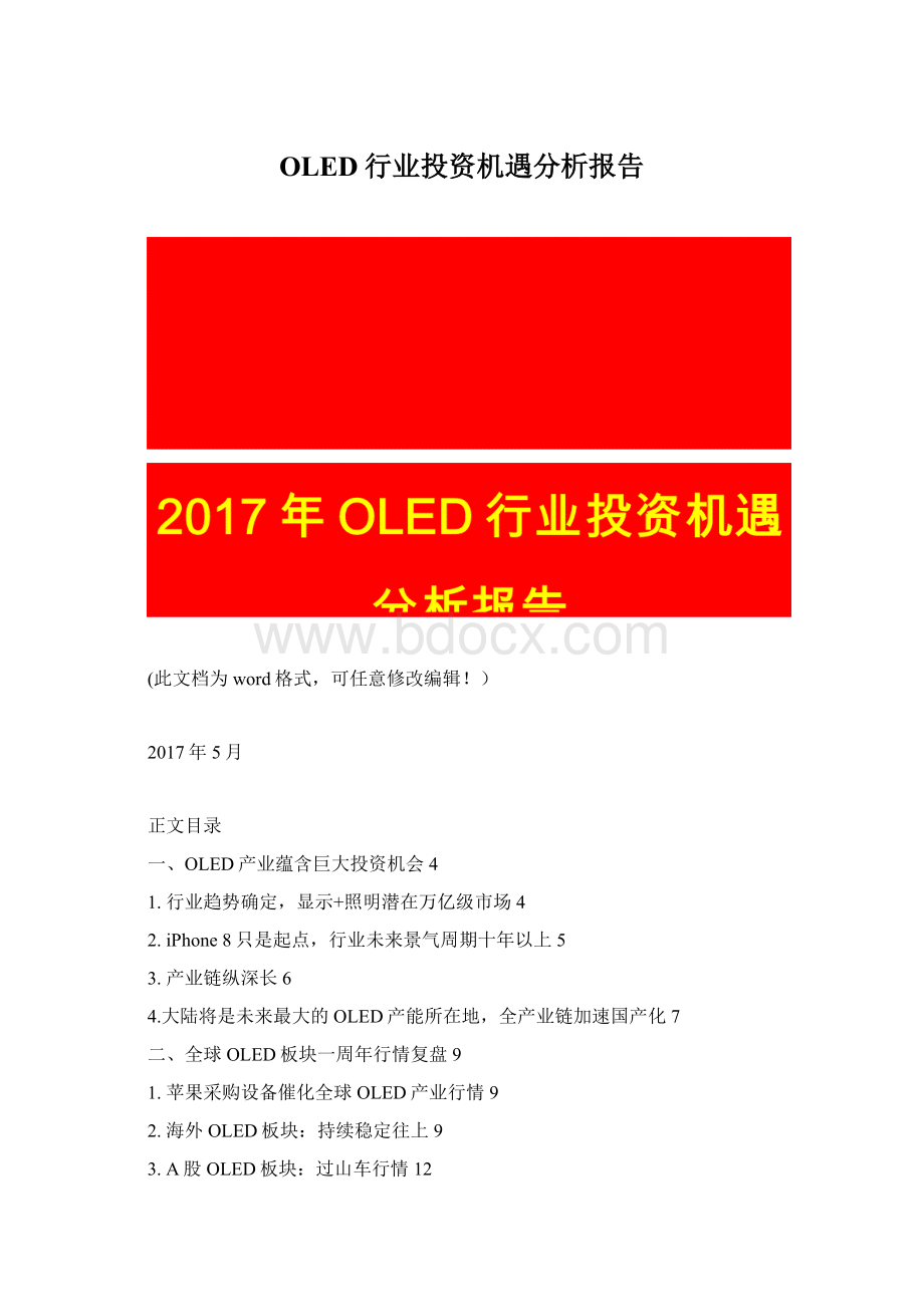 OLED行业投资机遇分析报告.docx