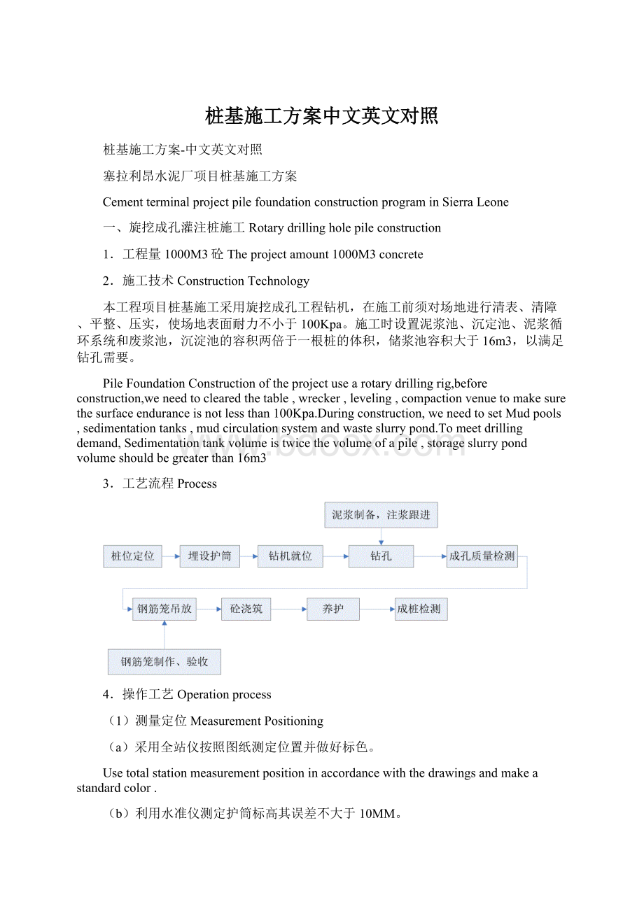 桩基施工方案中文英文对照.docx_第1页