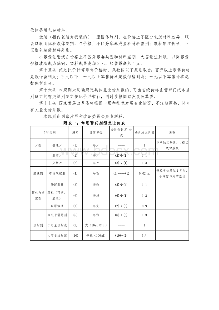 国家发展改革委关于印发药品差比价规则.doc_第3页