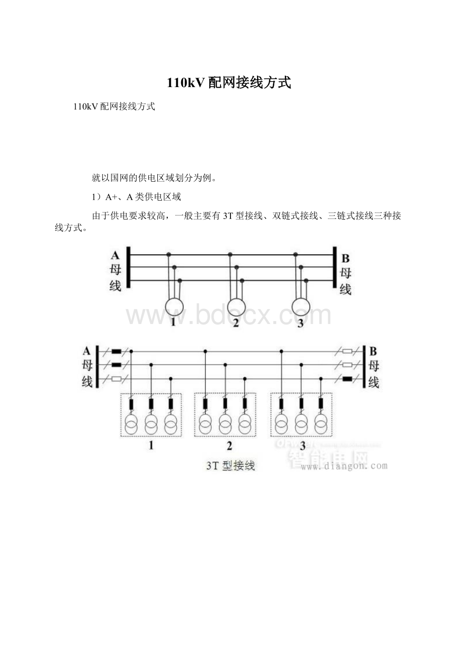 110kV配网接线方式Word文档格式.docx