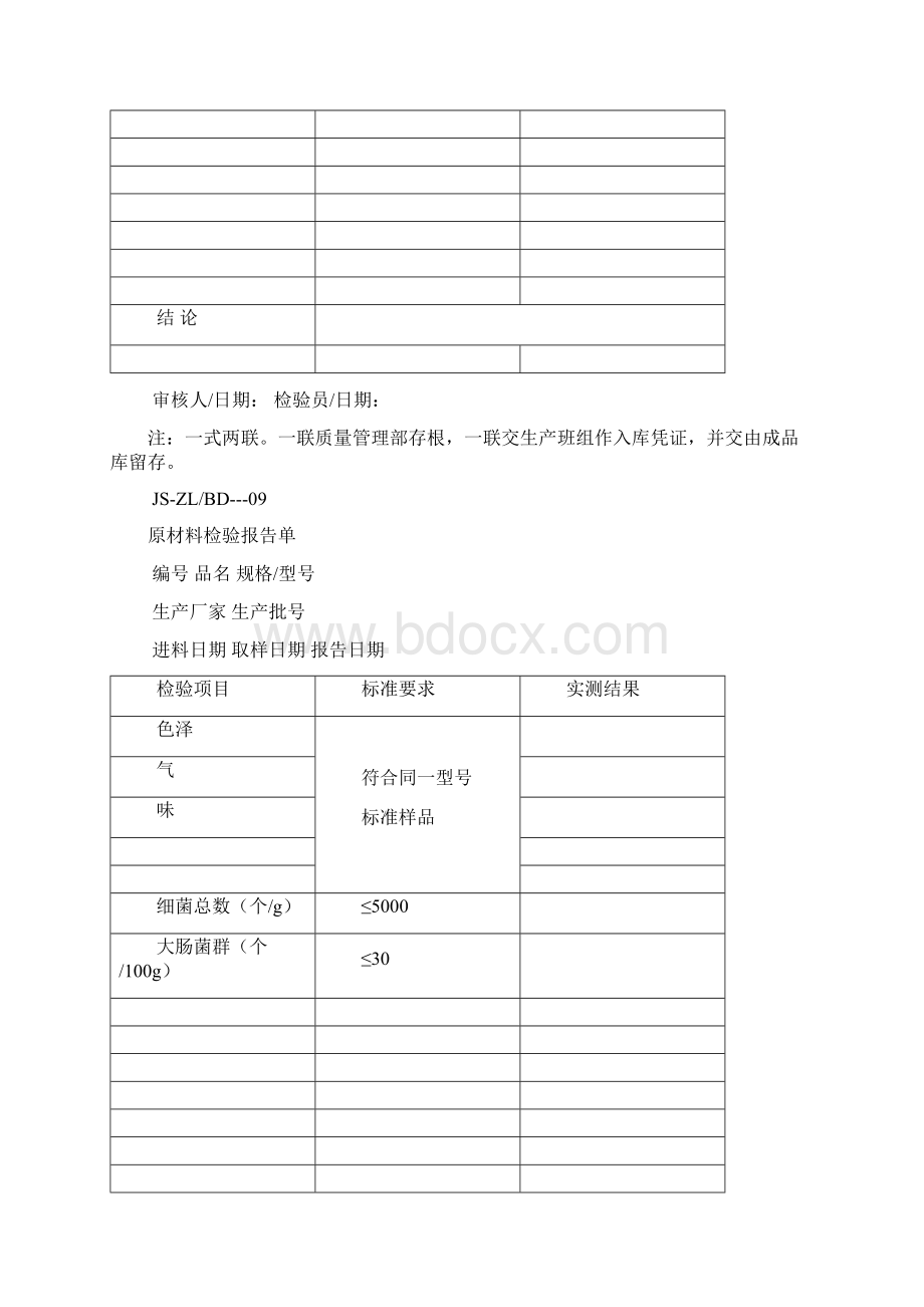 产品检验报告单表格模板doc格式13页word文档.docx_第2页