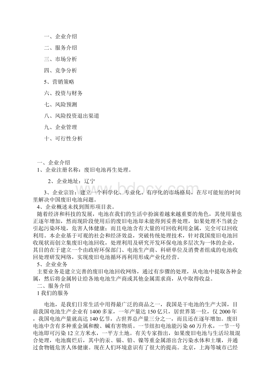 各类废旧电池再生处理利用商业计划书.docx_第2页