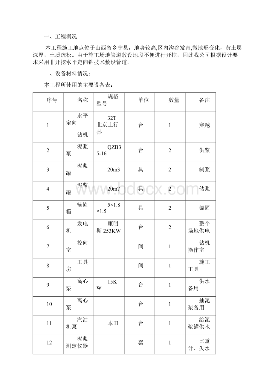 管道定向钻穿越工程施工方案.docx_第2页