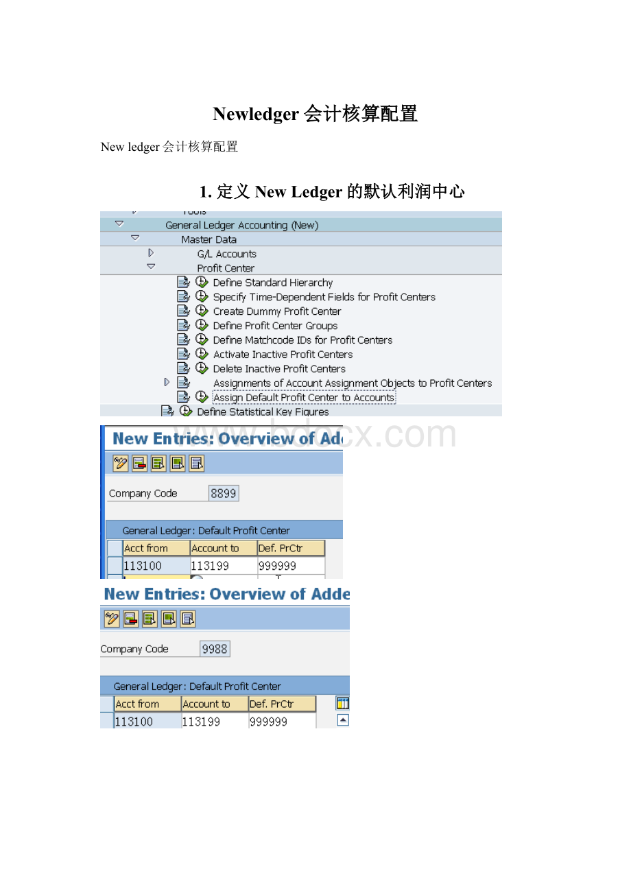 Newledger会计核算配置文档格式.docx_第1页