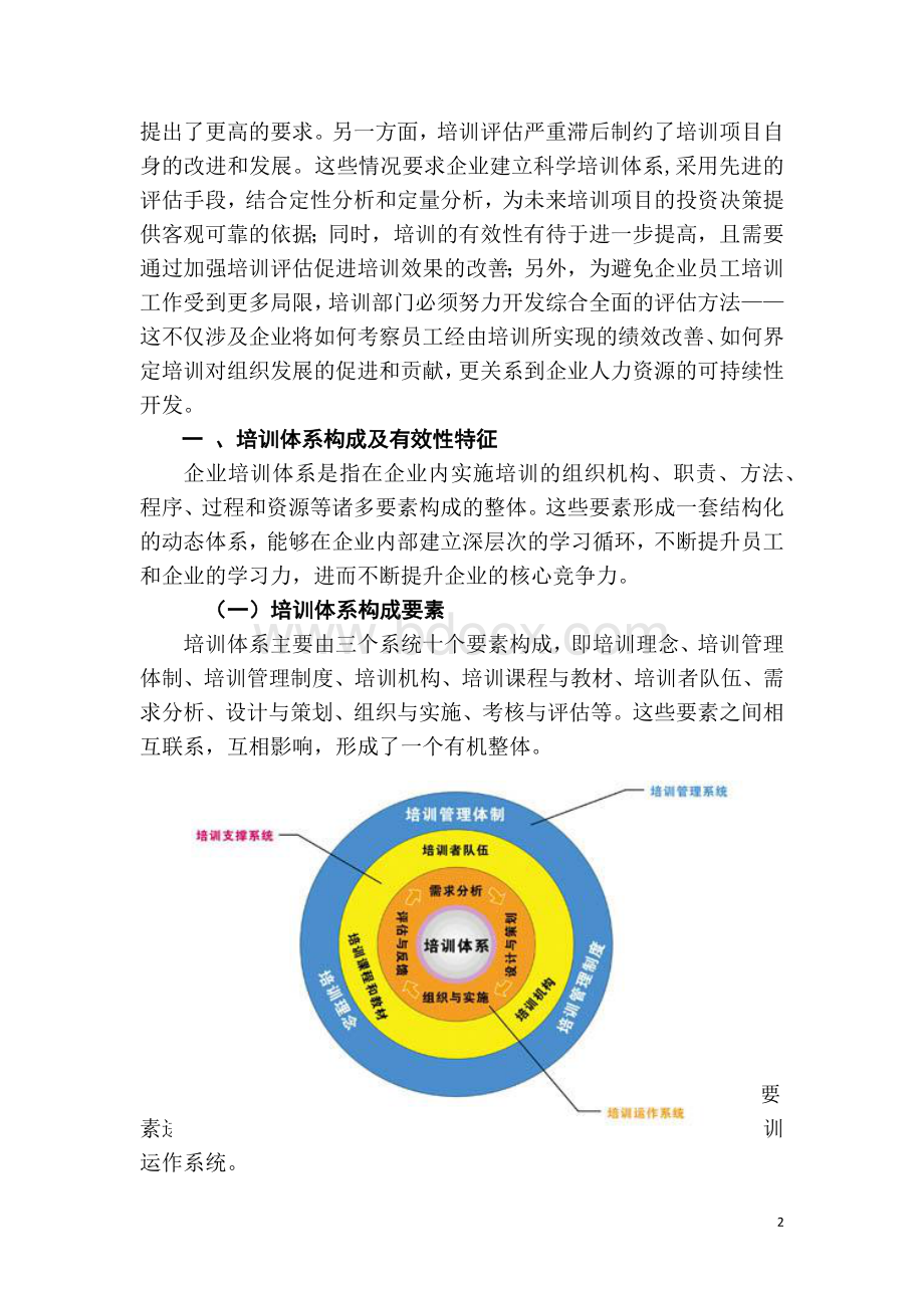 培训体系有效性研究(论文).docx_第2页