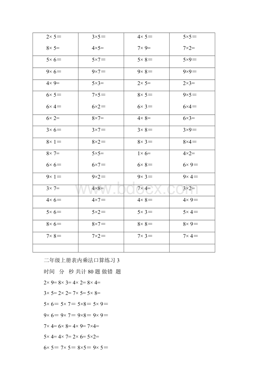 乘法表内口算练习题高中课件精选Word格式文档下载.docx_第2页