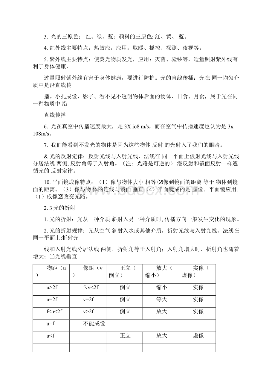 初二物理基础知识汇总.docx_第2页