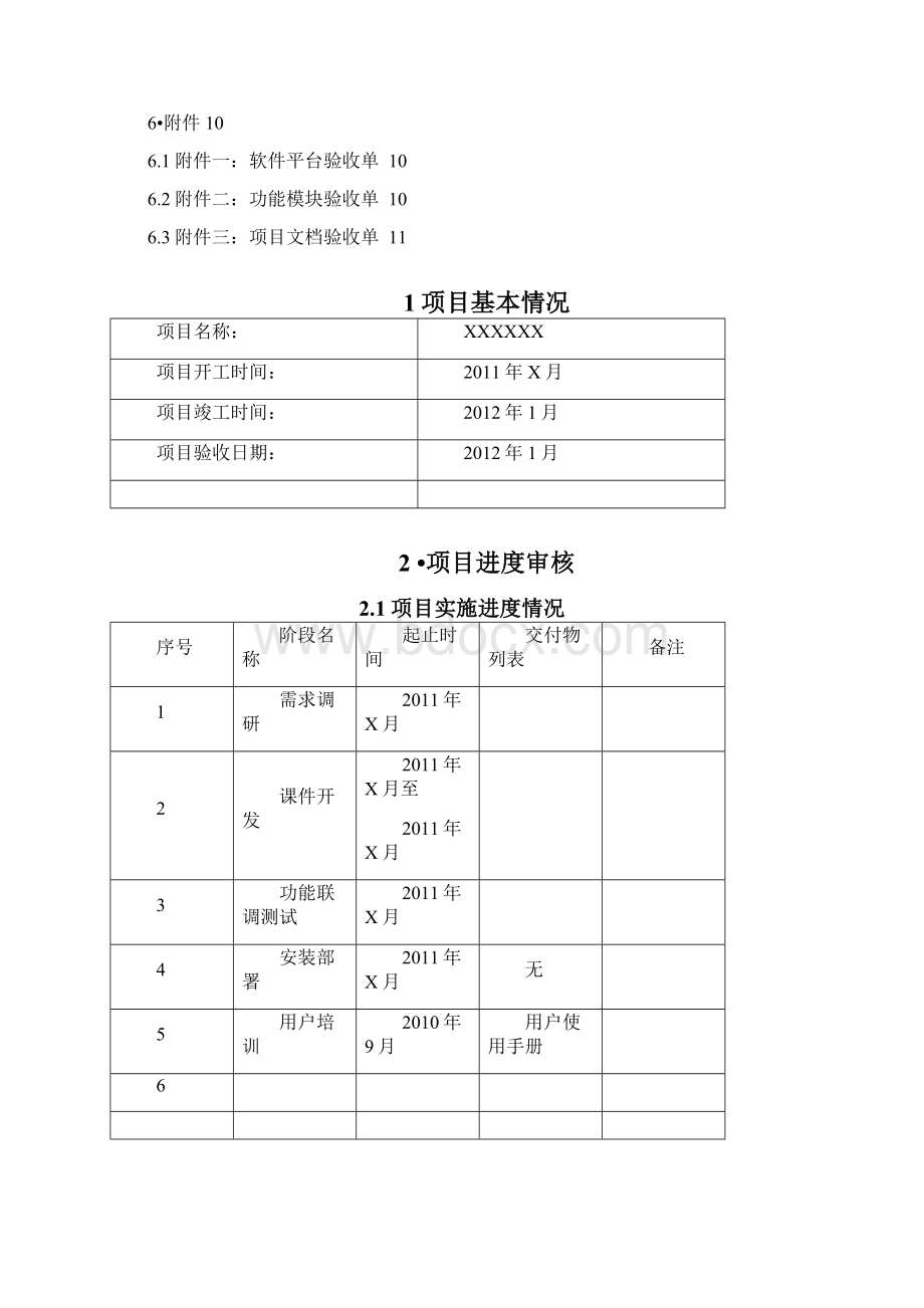 软件项目验收报告模板资料.docx_第2页