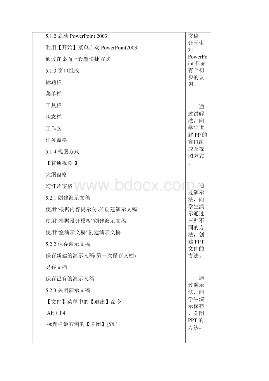 高三计算机课件 应用基础第5章PowerPoint 教案Word下载.docx_第2页