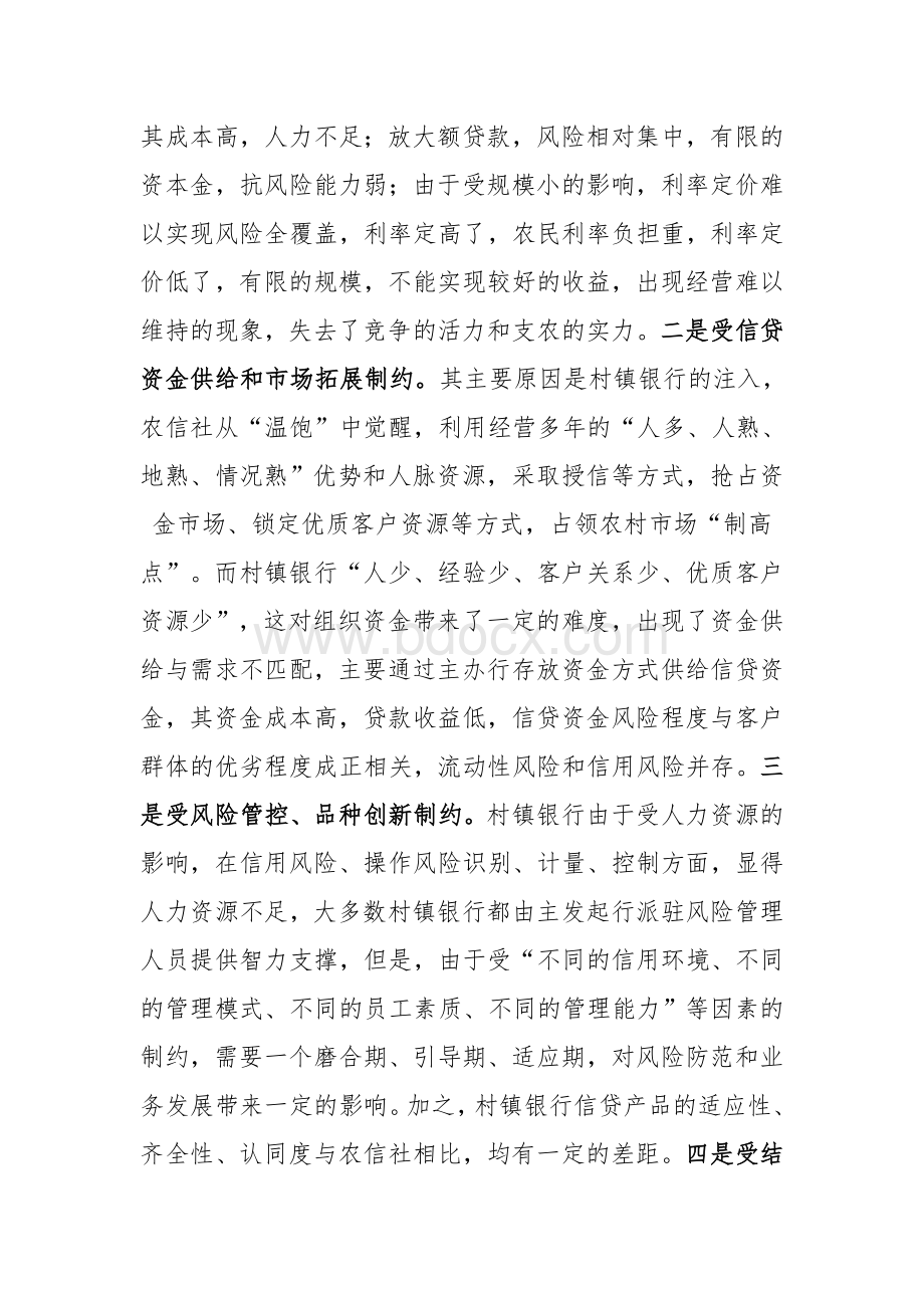 我国村镇银行发展战略探研与思考Word格式文档下载.doc_第2页