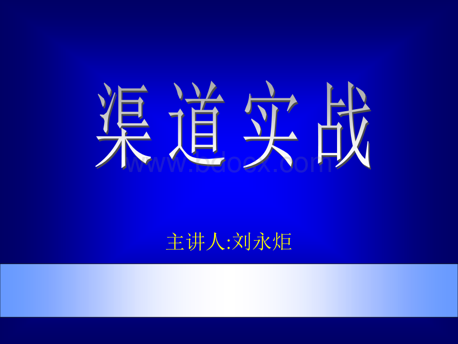 市场营销总监培训之渠道策略.ppt