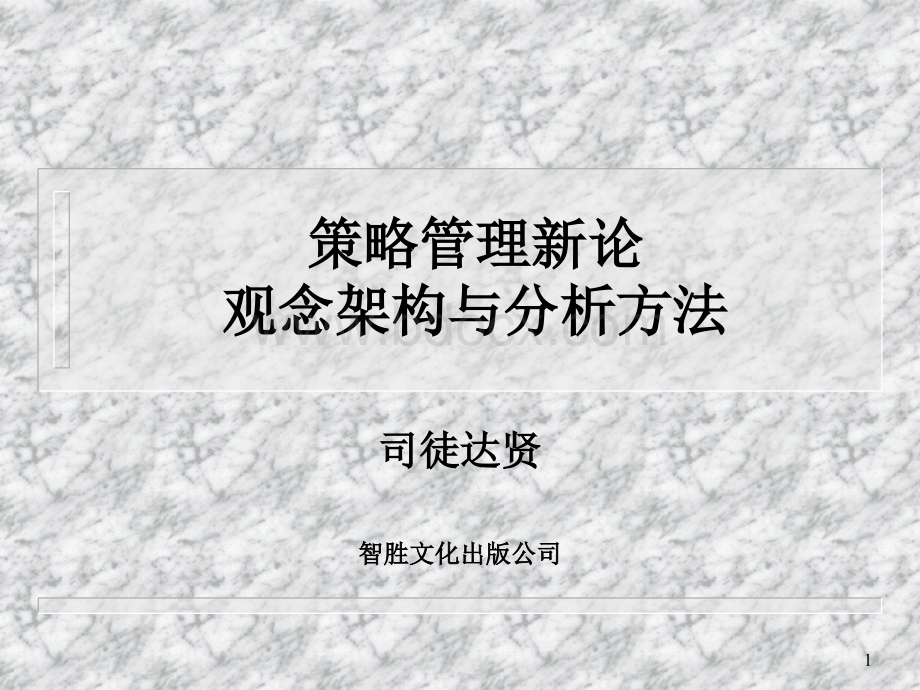 策略矩阵.ppt