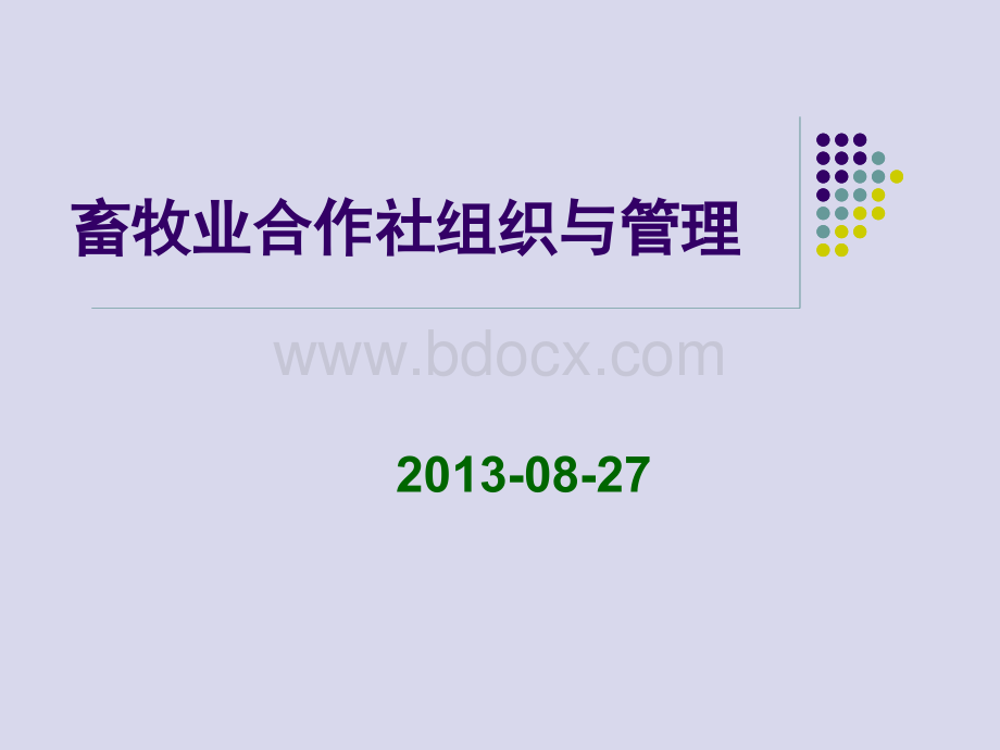 畜牧业合作社组织与管理PPT文档格式.ppt