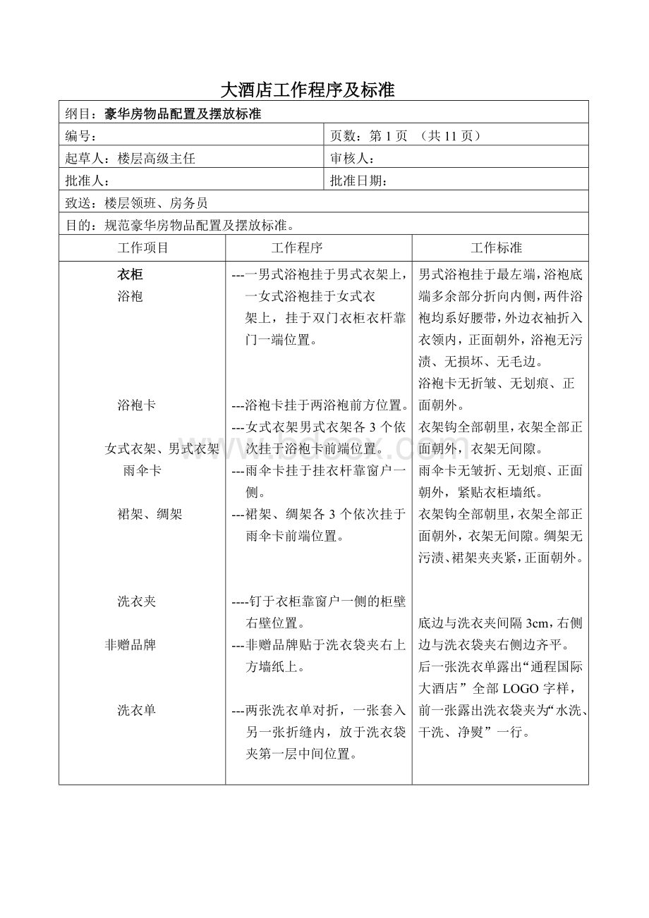 酒店工作程序及标准Word文档下载推荐.doc_第1页