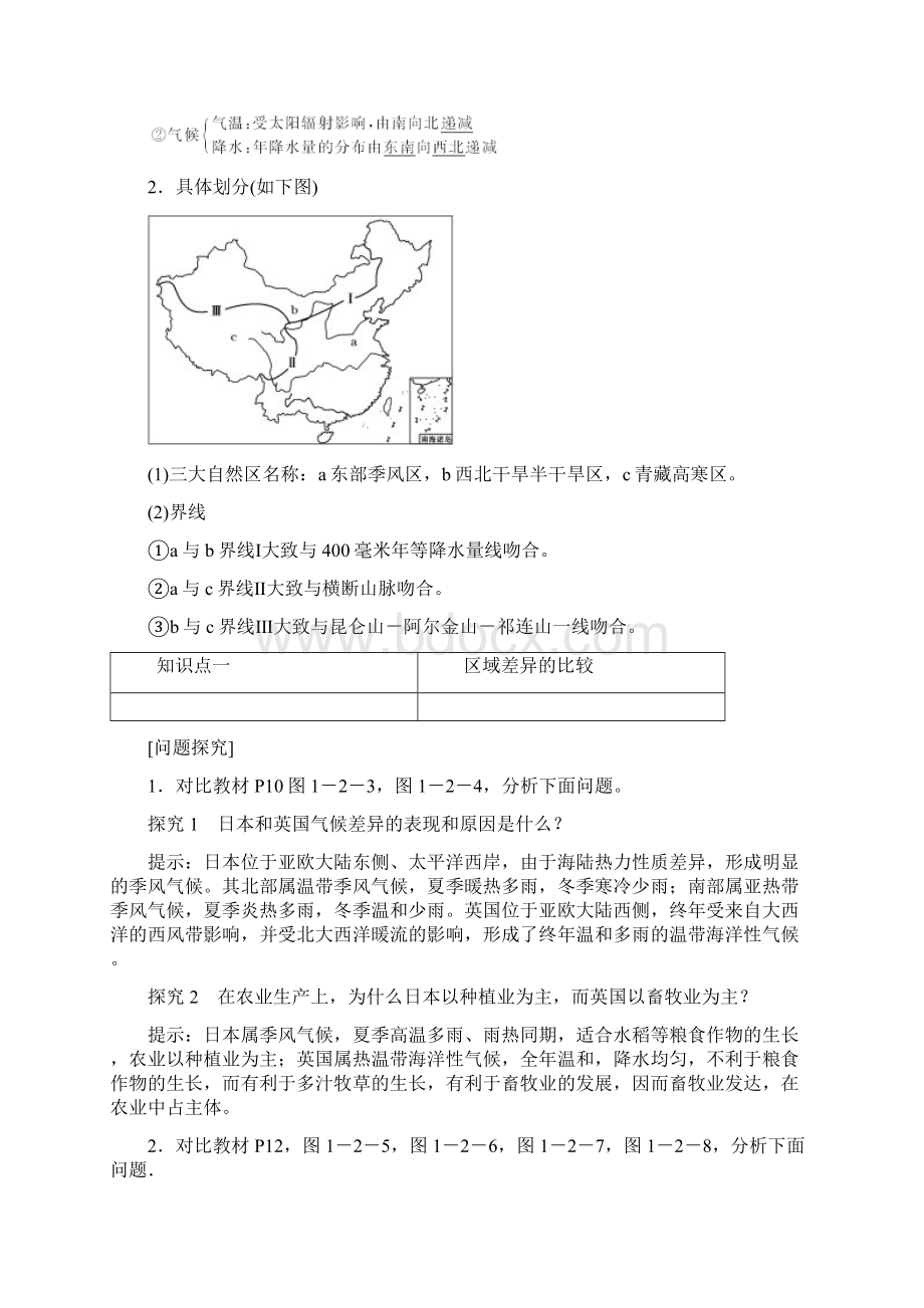 高中地理第一单元区域地理环境与人类活动第二节自然环境和人类活动的区域差异习题鲁教版必修3.docx_第3页