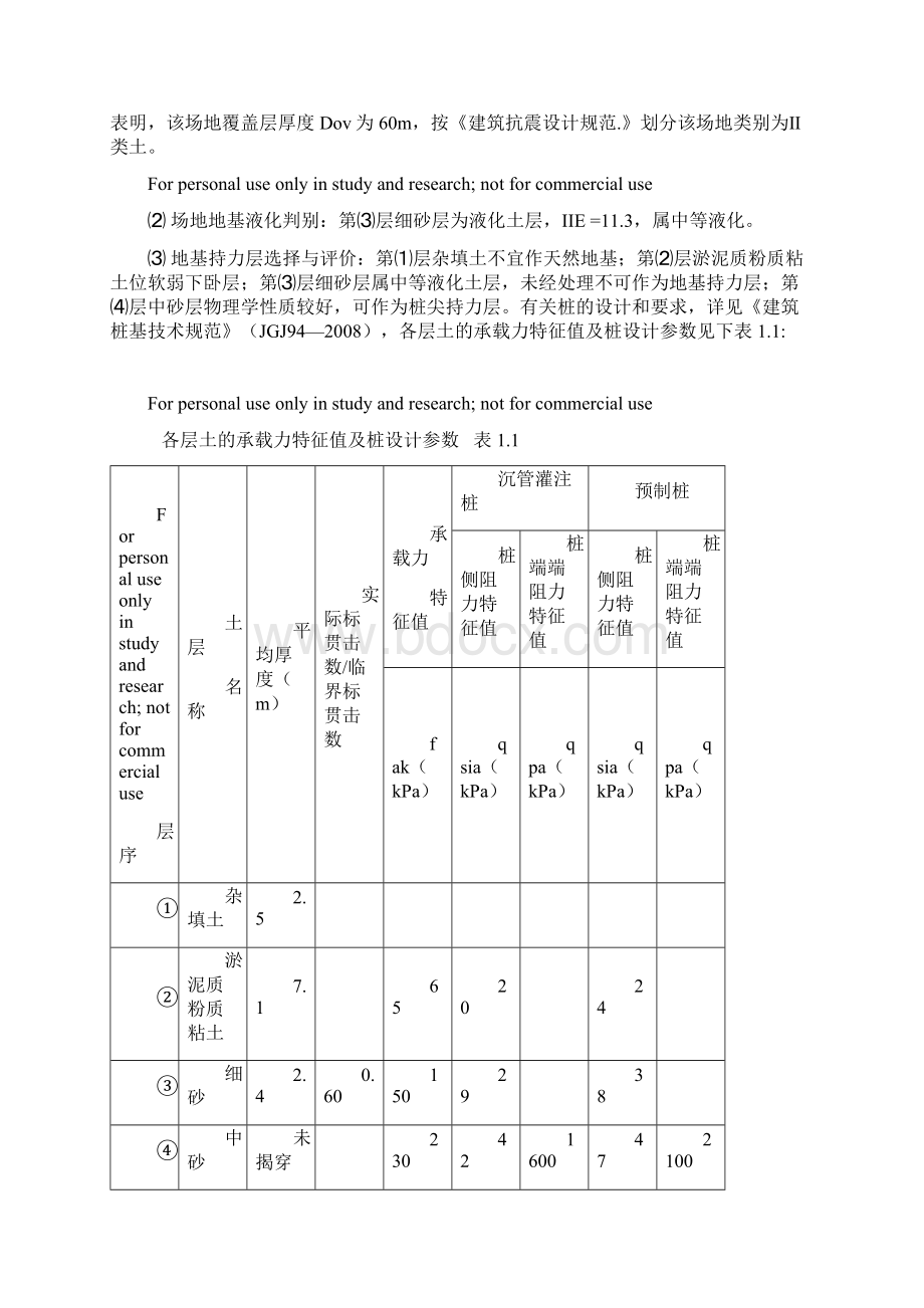 六层框架结构办公楼设计计算书Word文档格式.docx_第2页