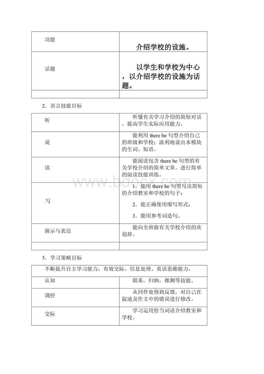 七年级英语上册My school教案 新外研版Word文档格式.docx_第2页