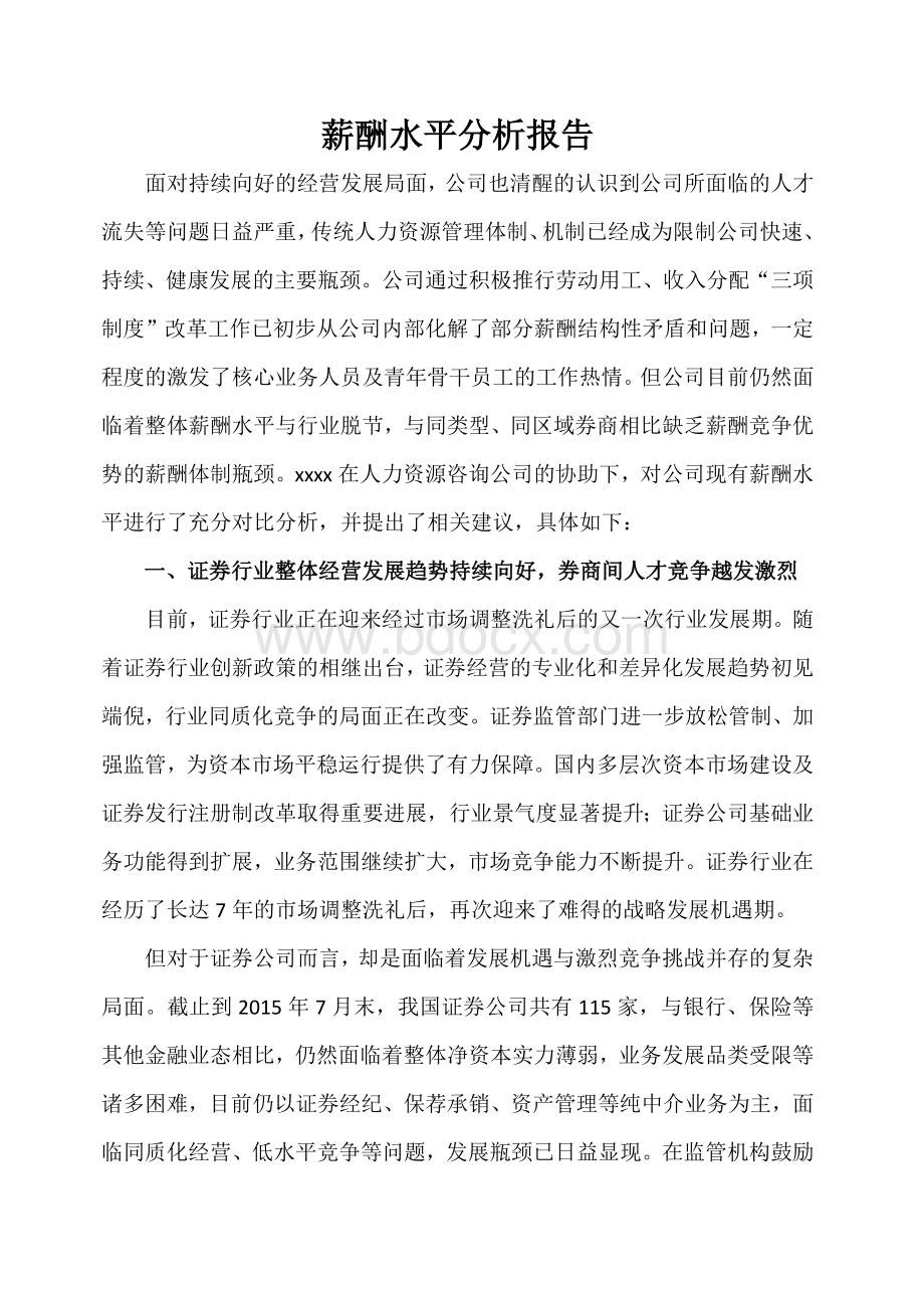 薪酬水平分析报告.docx