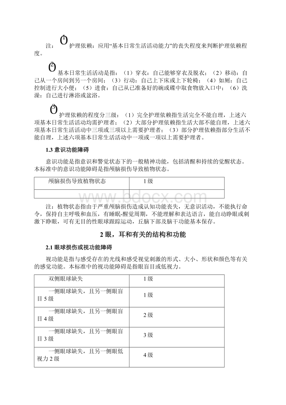 整理保险行业人身保险伤残评定标准.docx_第2页