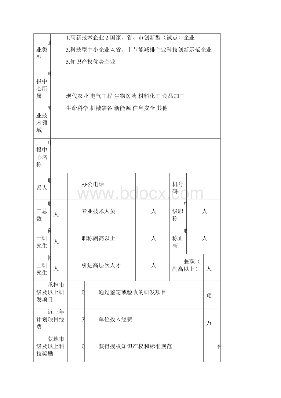 许昌市工程技术研究中心申请书模板.docx_第2页