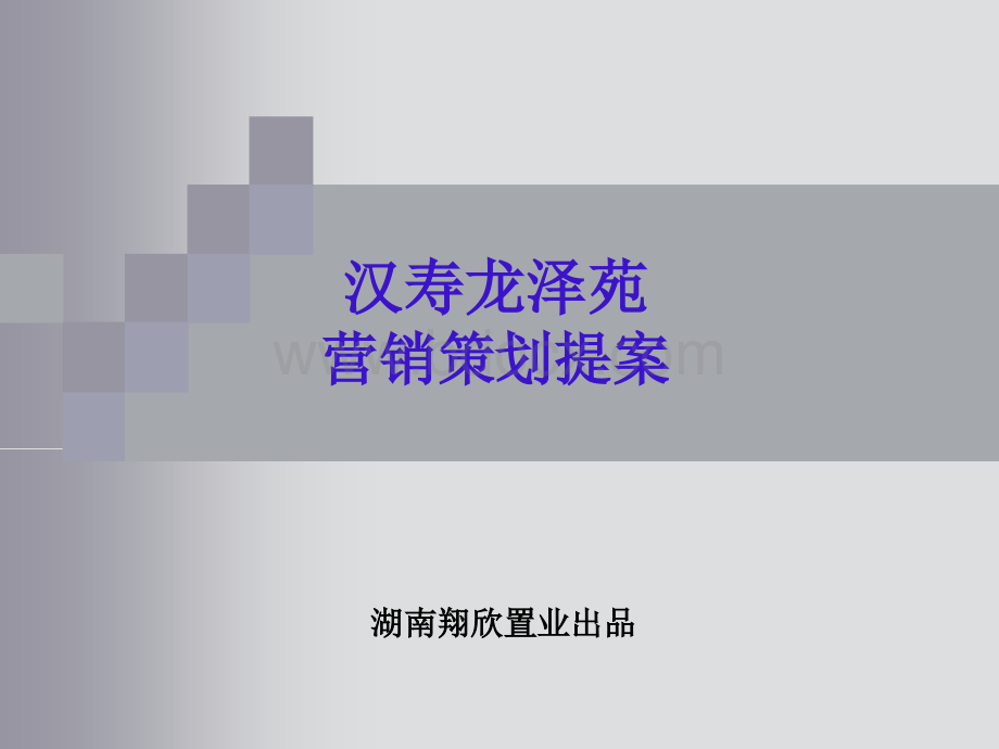 汉寿龙泽苑营销策划提案.ppt