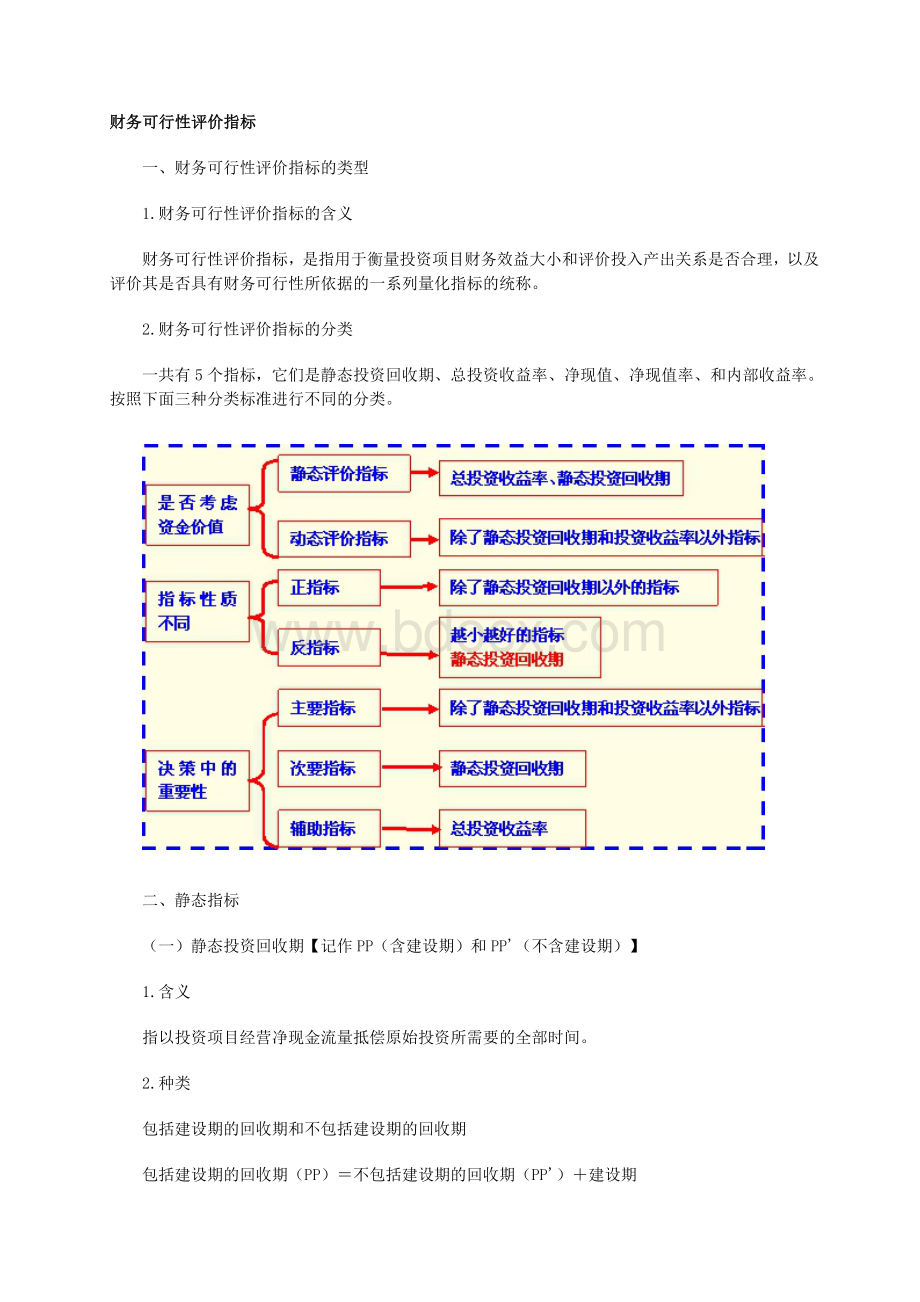 财务可行性评价指标Word格式.doc_第1页