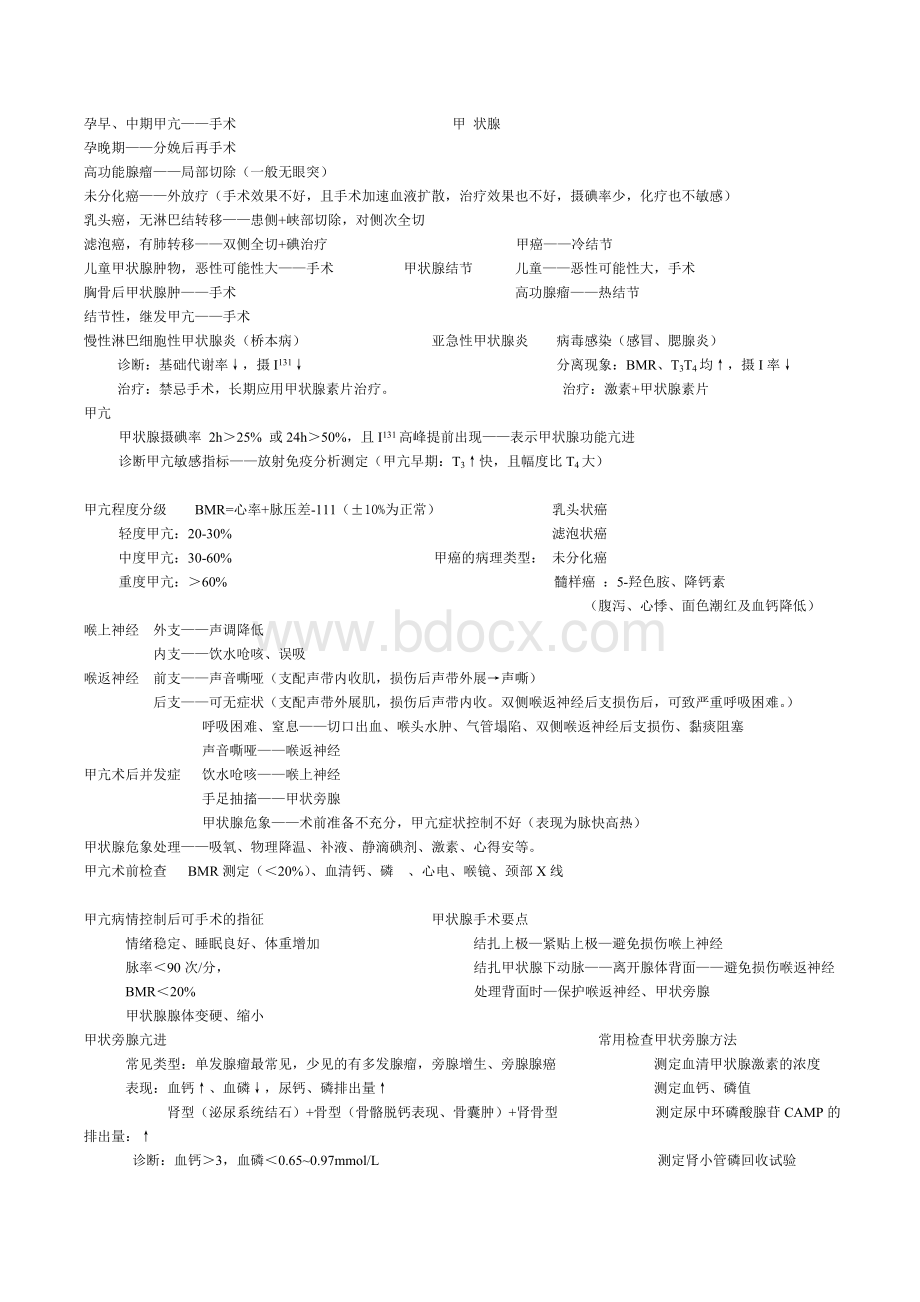 普外科主治中级考试必考考点总结笔记_精品文档Word格式文档下载.doc_第1页