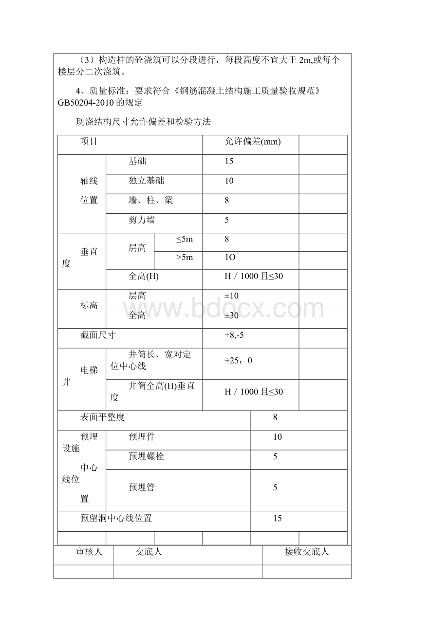 办公楼构造柱圈梁及楼梯砼浇筑技术交底Word文件下载.docx_第3页