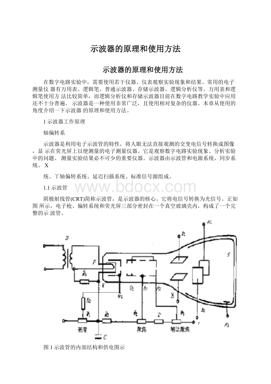 示波器的原理和使用方法.docx