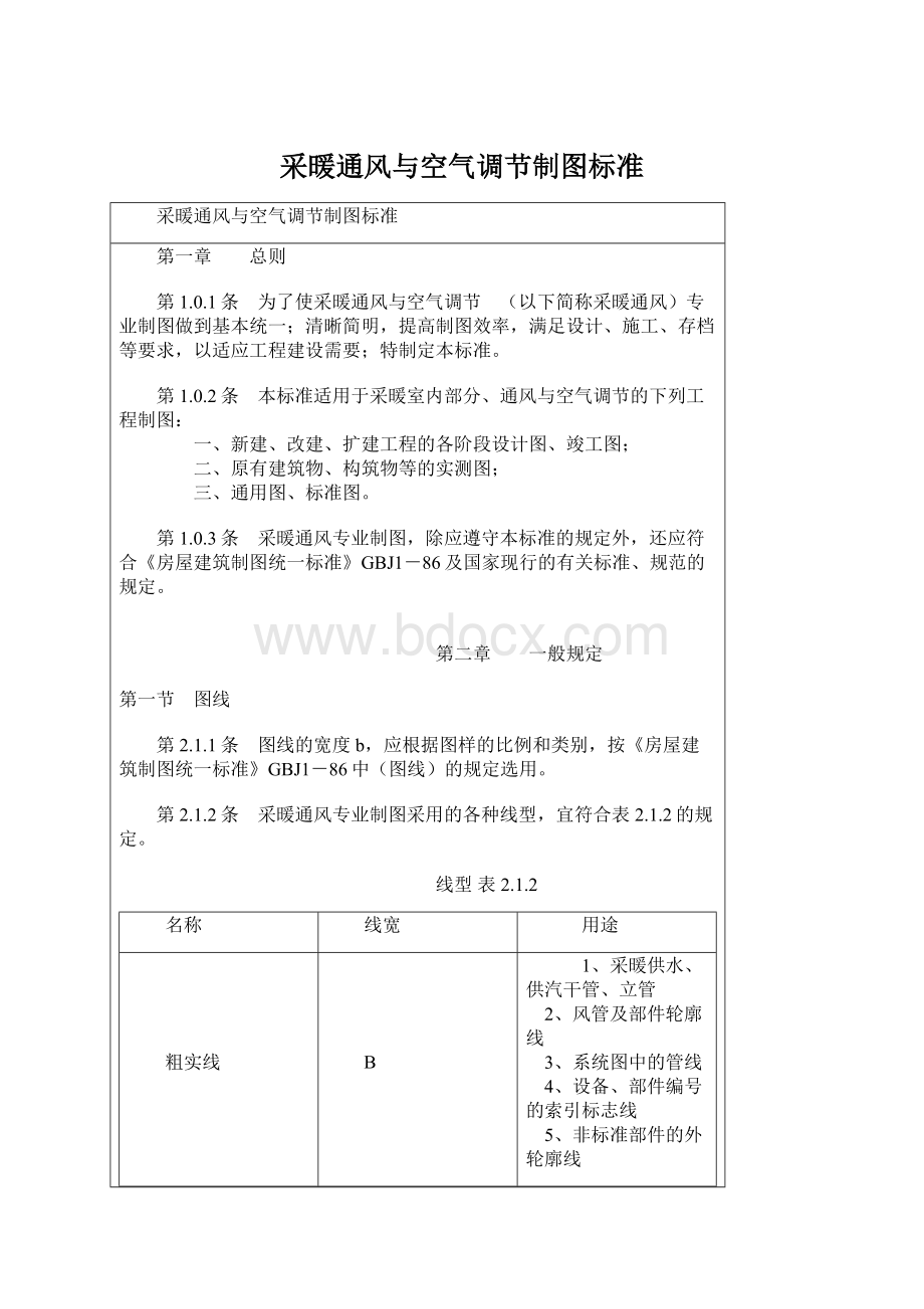 采暖通风与空气调节制图标准.docx_第1页