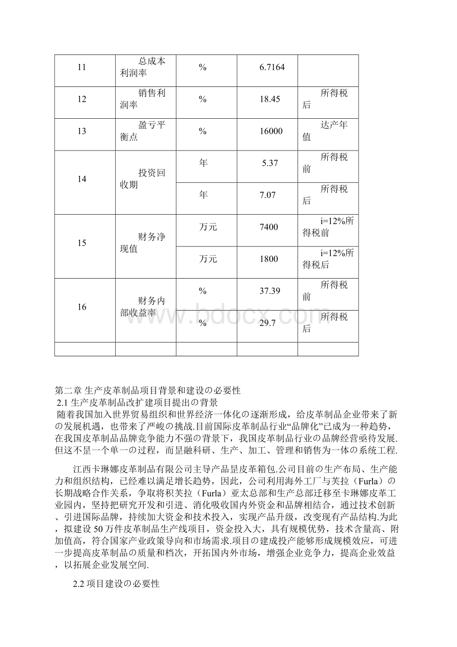 品牌皮革制品生产企业改扩建工程项目可行性研究报告报批稿.docx_第3页