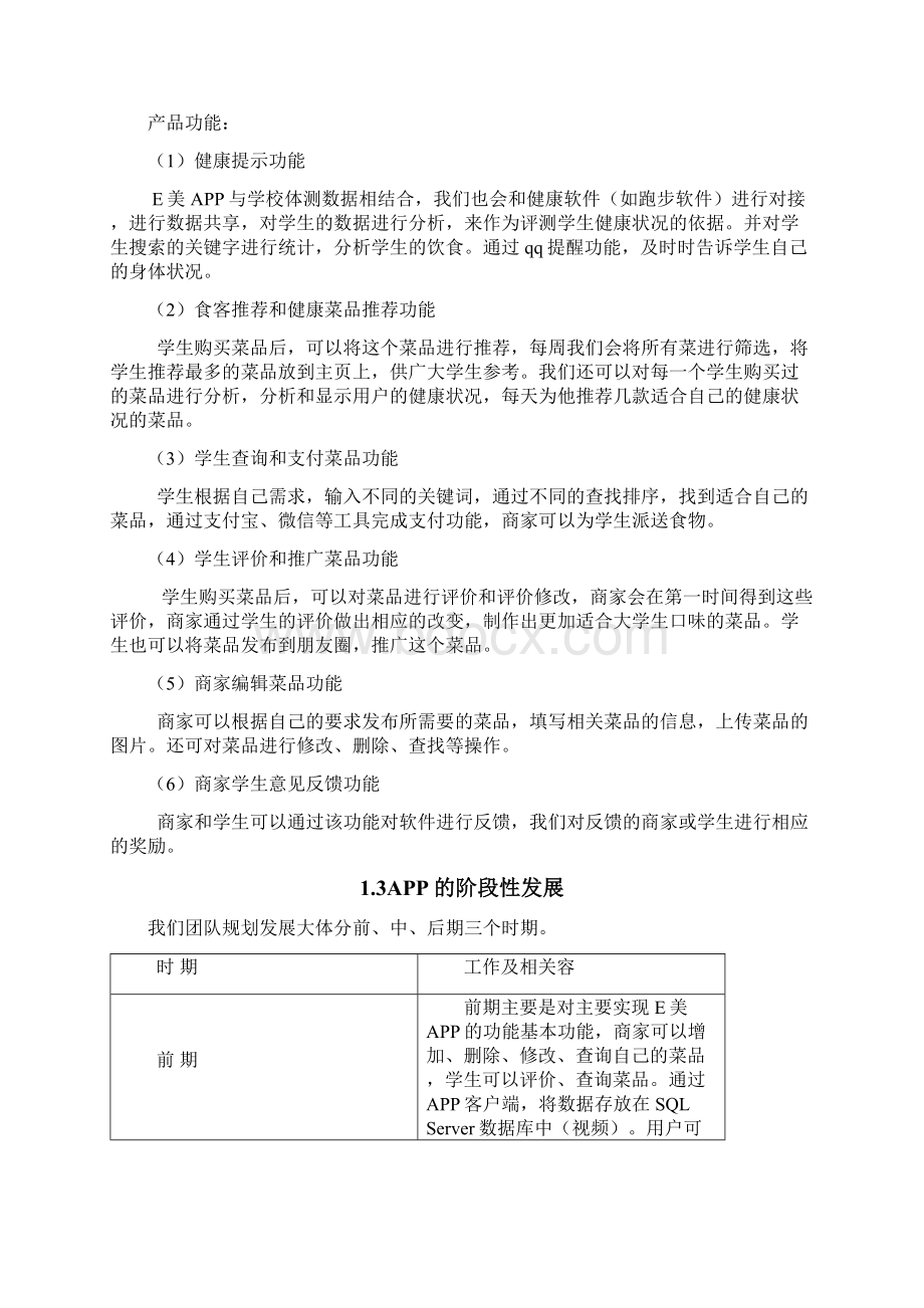 E美校园餐饮APP项目创业计划书Word文档下载推荐.docx_第3页