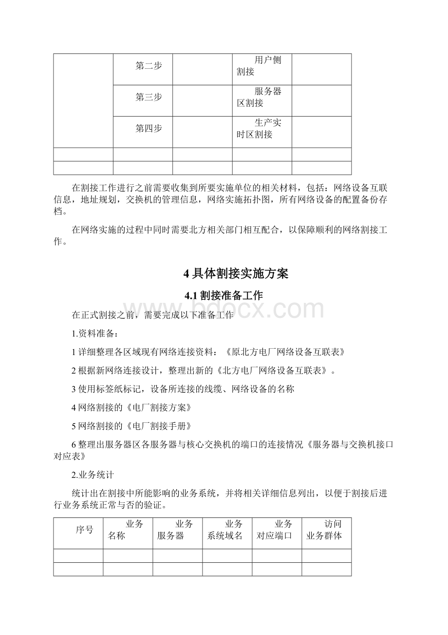 XX项目割接方案模板Word文档格式.docx_第3页