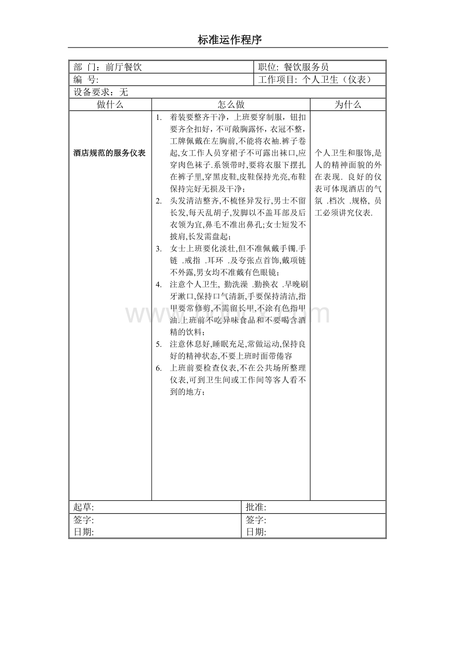 餐饮SOP.doc_第1页