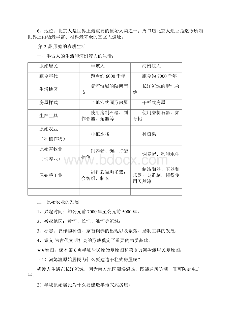 最新人教部编版七年级历史上册第一至第四单元 知识点归纳汇总大全.docx_第2页