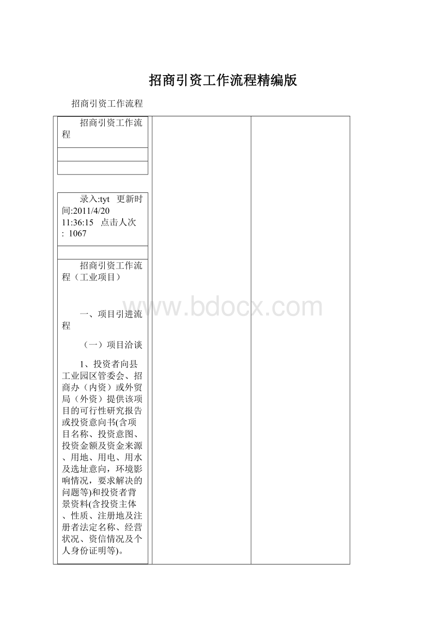 招商引资工作流程精编版Word文件下载.docx_第1页