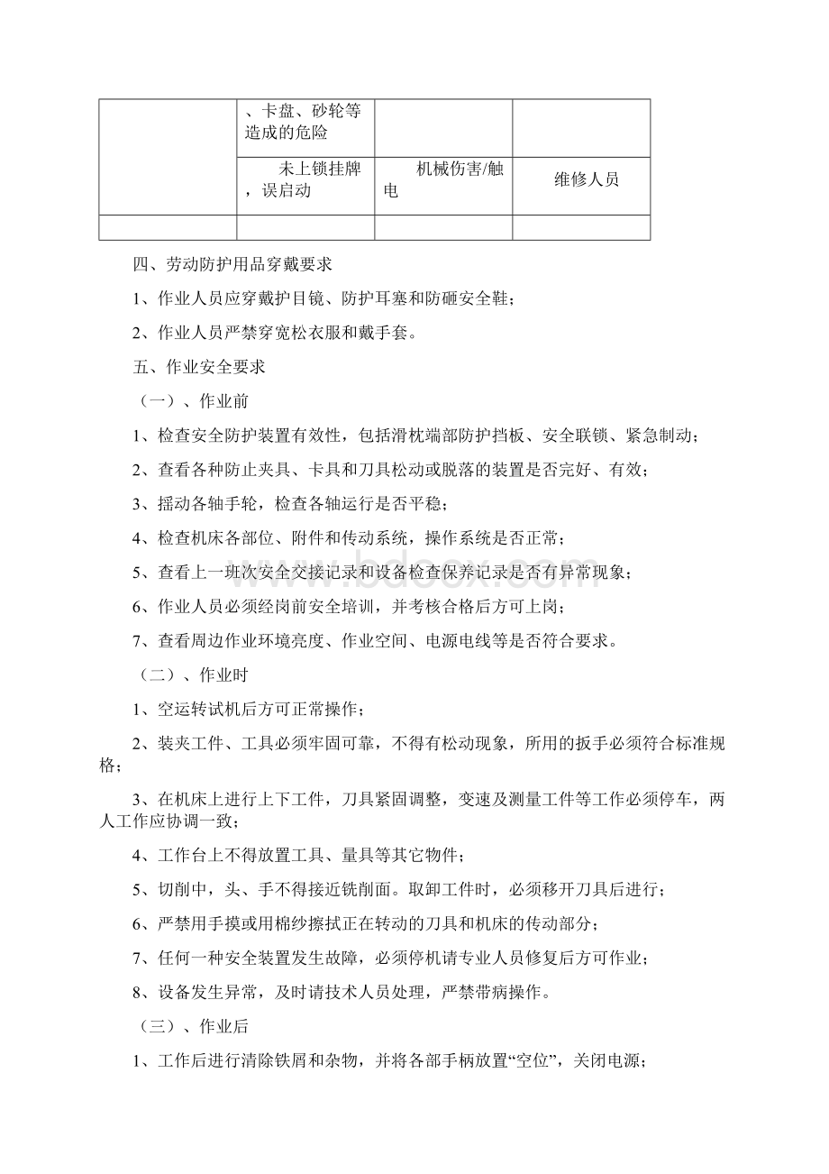 常见机械设备安全操作规程Word下载.docx_第2页