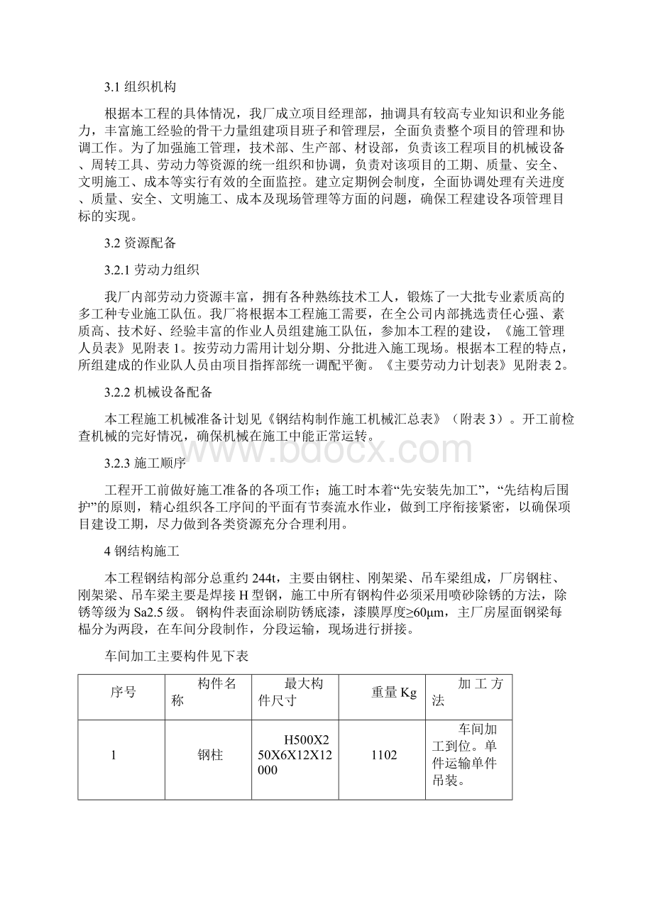 钢结构车间施工方案Word格式.docx_第3页