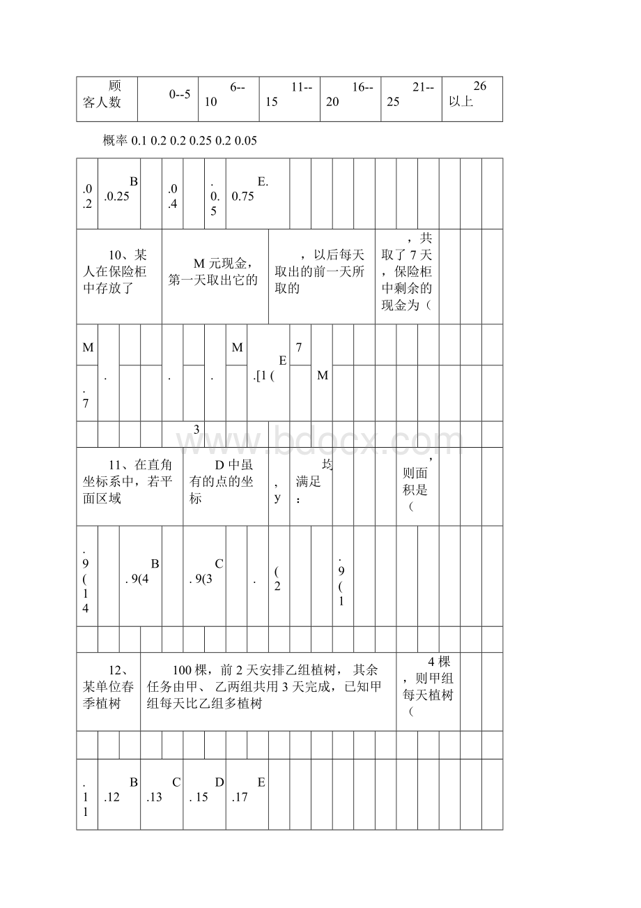 考研199管理类联考综合数学真题以及答案.docx_第3页