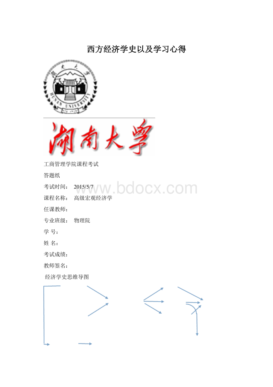 西方经济学史以及学习心得.docx_第1页