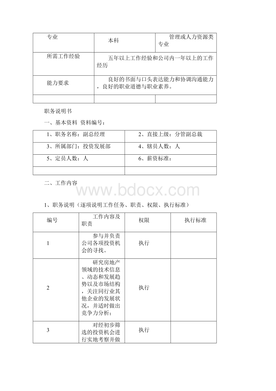 金利房地产集团岗位职责及工作制度.docx_第3页