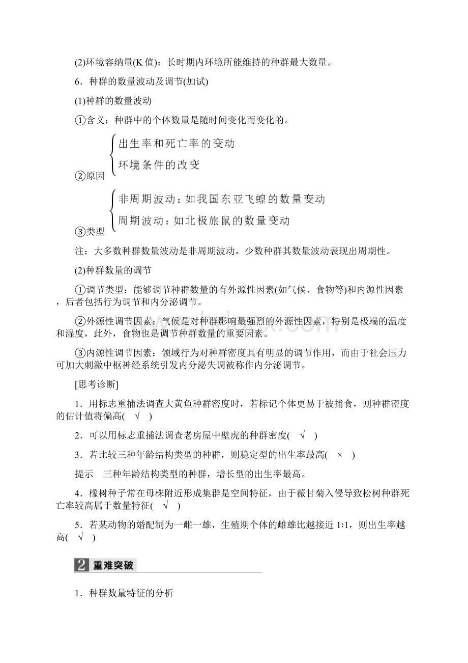 高考生物复习专题二十一种群与群落试题文档格式.docx_第3页