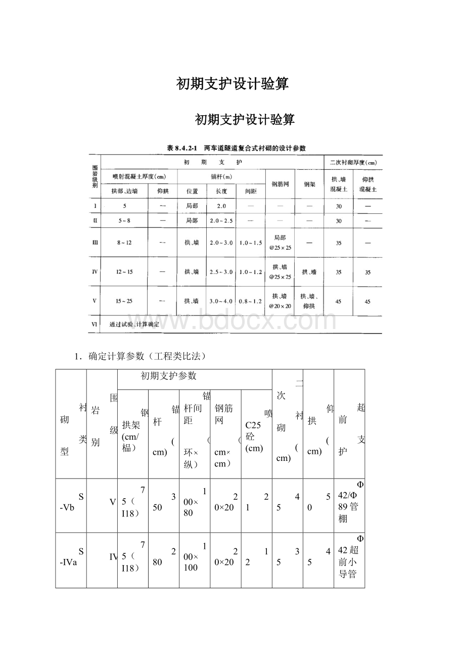 初期支护设计验算.docx