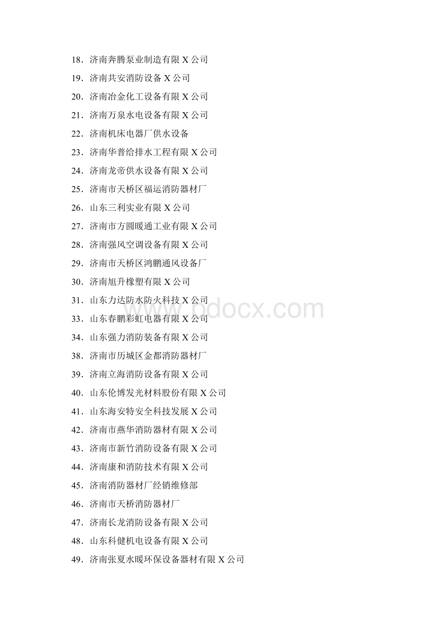 消防培训济南市消防企业名录最全版.docx_第2页
