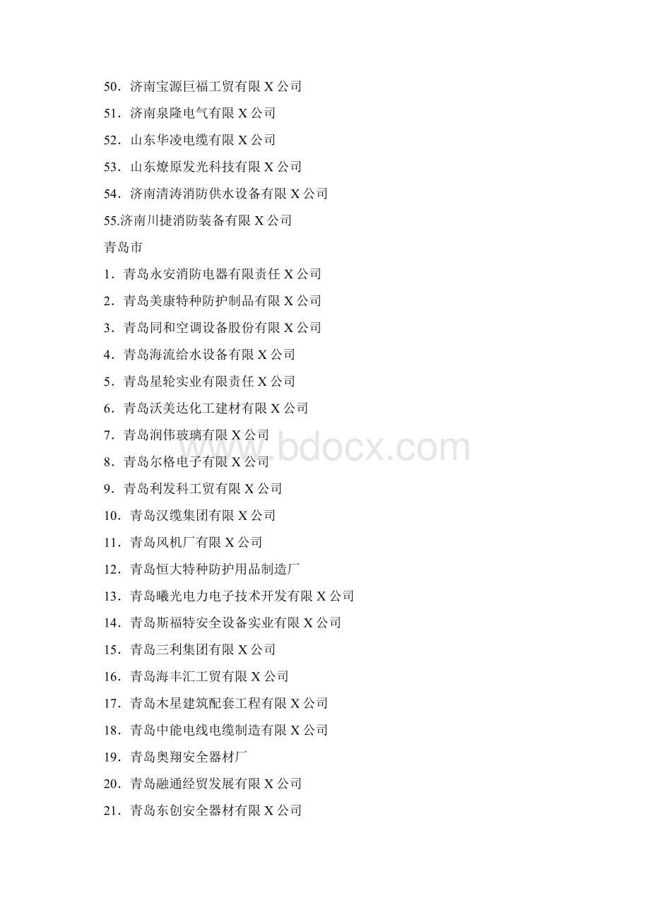 消防培训济南市消防企业名录最全版.docx_第3页