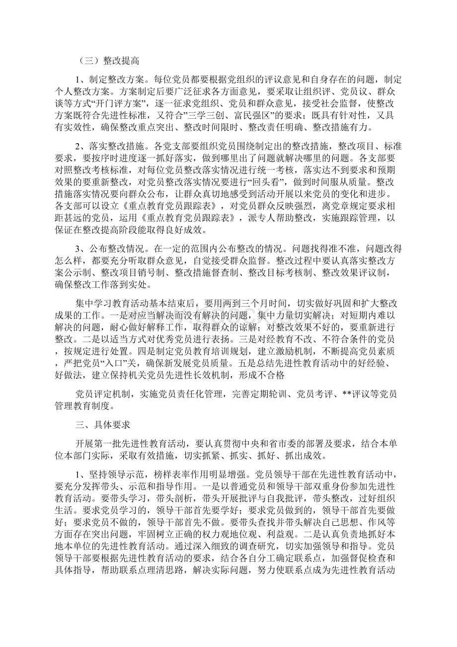 某单位保持共产党员先进性教育活动实施方案.docx_第3页