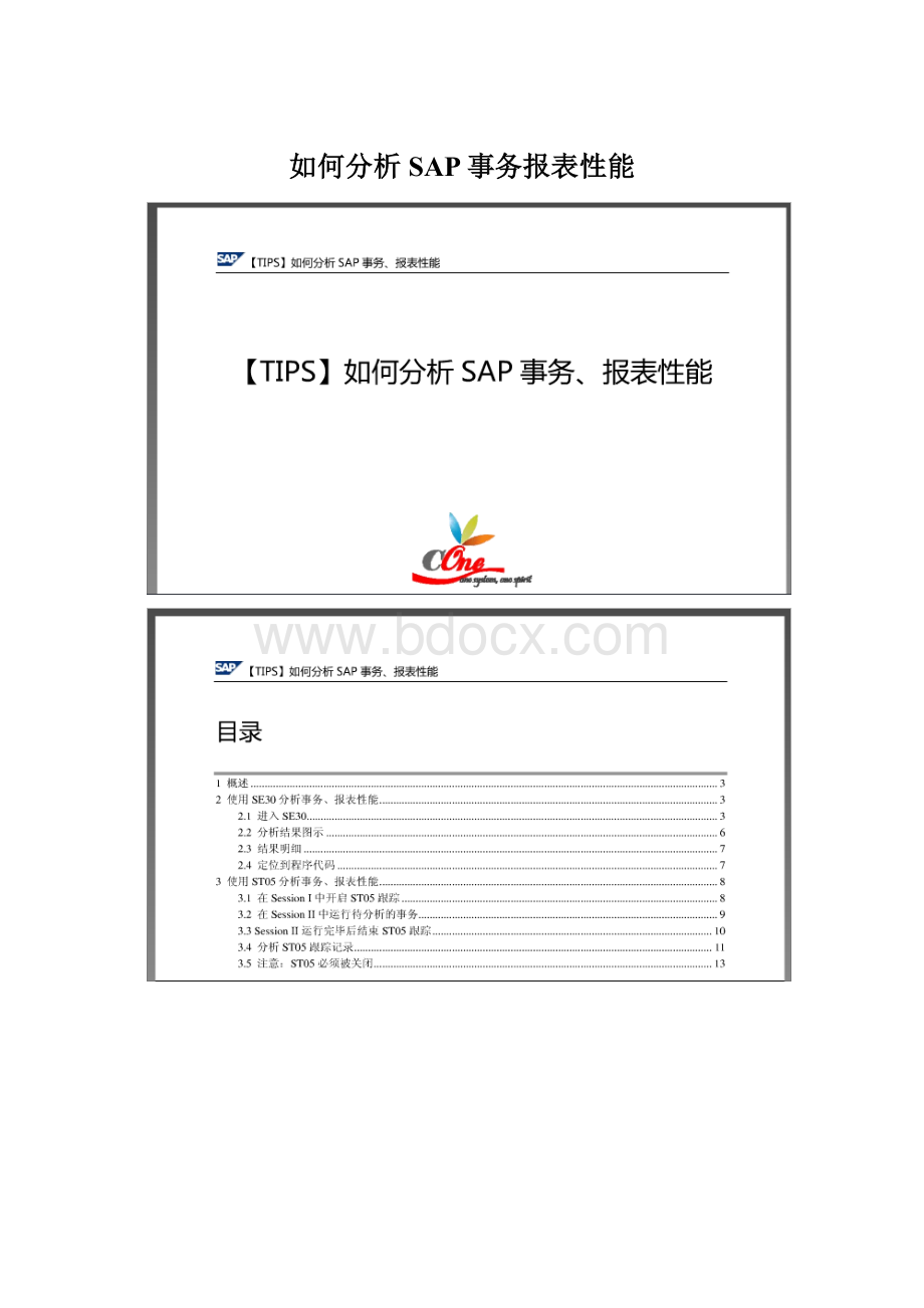 如何分析SAP事务报表性能.docx_第1页