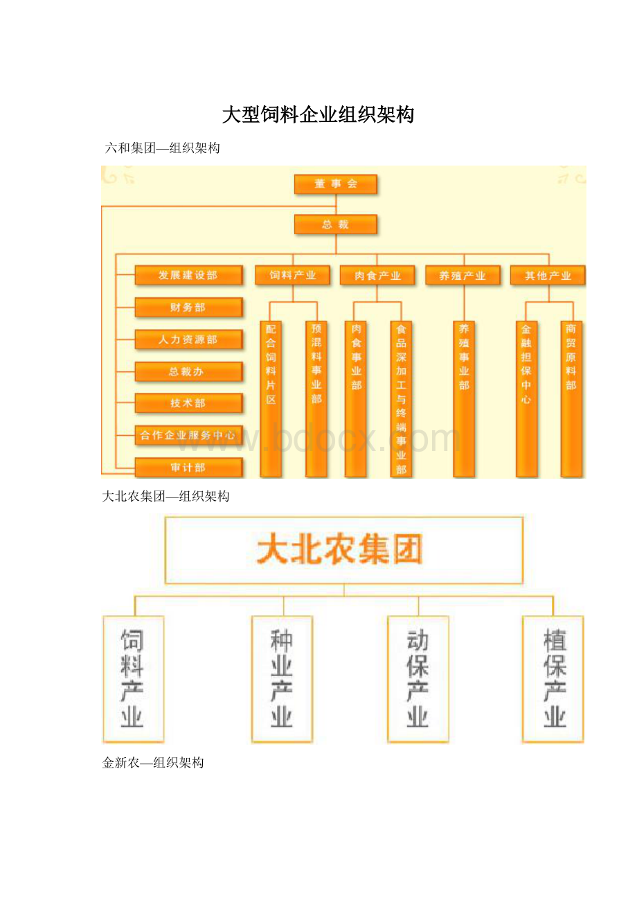 大型饲料企业组织架构.docx