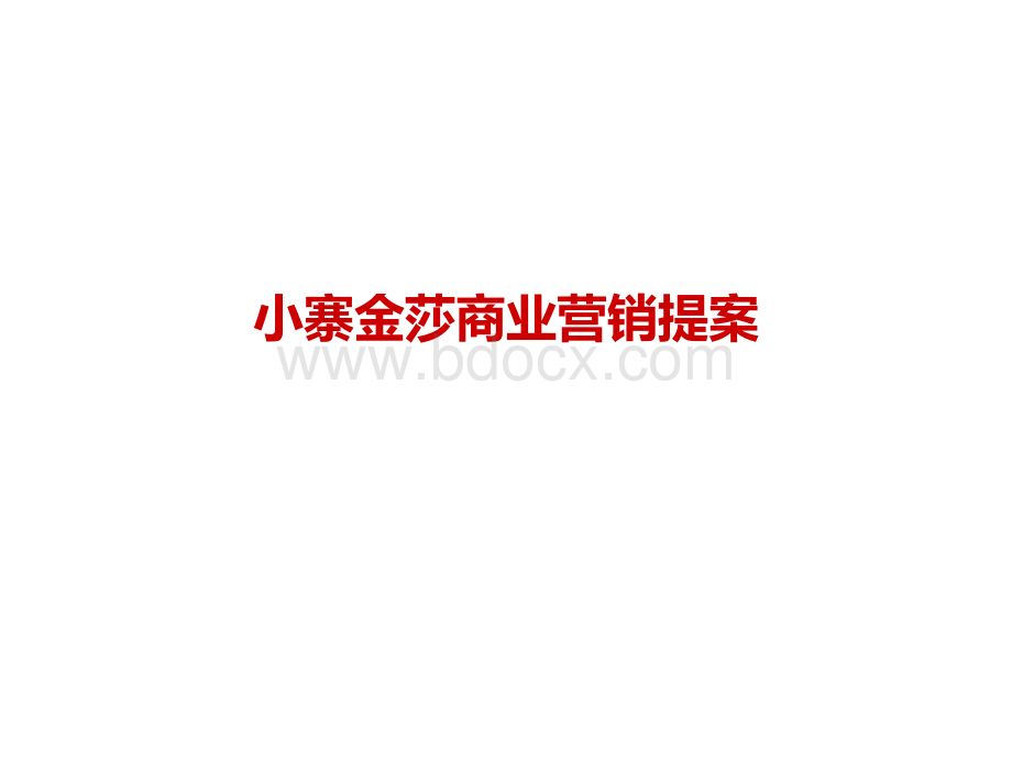 陕西西安小寨金莎商业项目营销提案PPT文件格式下载.ppt